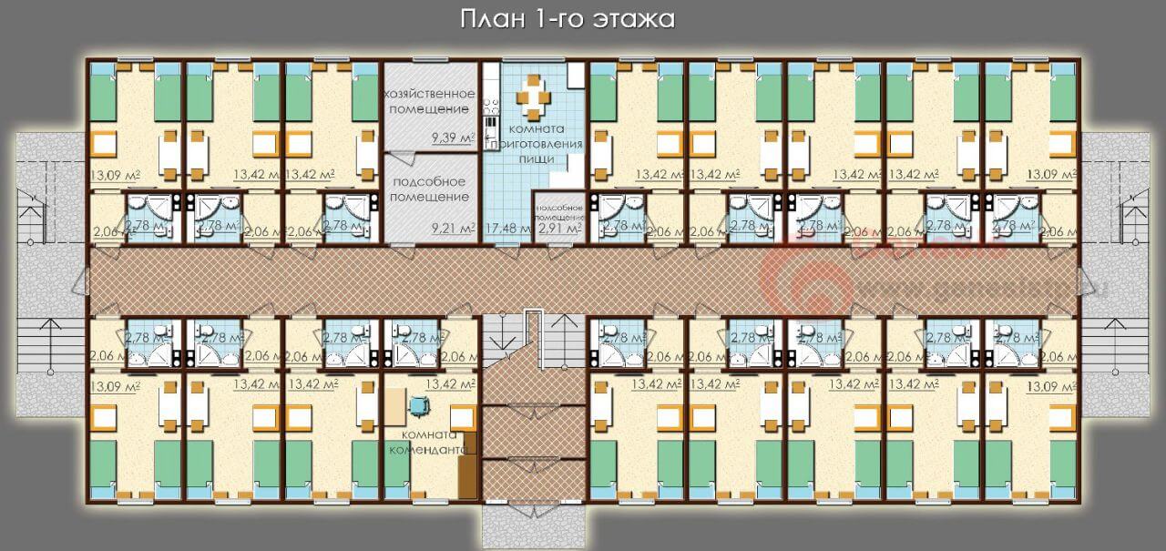 Количество квартир на этаже и комфортность среды